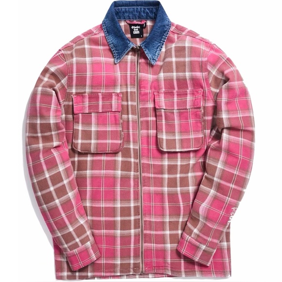 Kith Other - Kith x Ksubi Kace Faded Plaid Zip Over-Shirt Jacket Size Medium